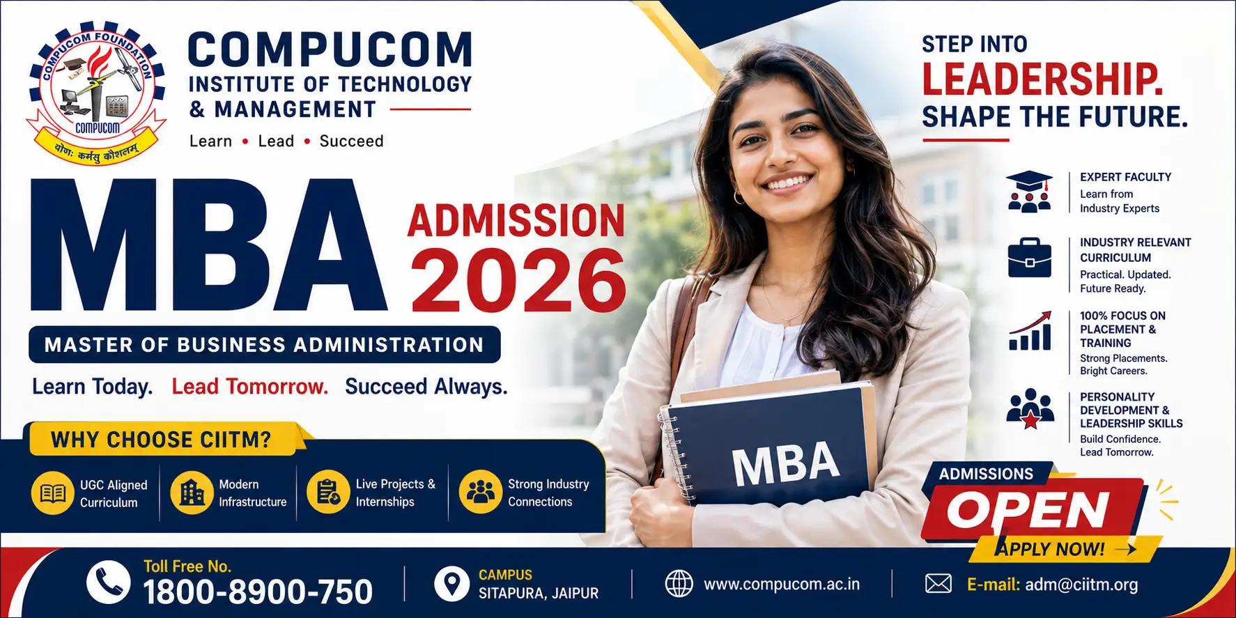 CITM Jaipur campus facilities for MBA students
